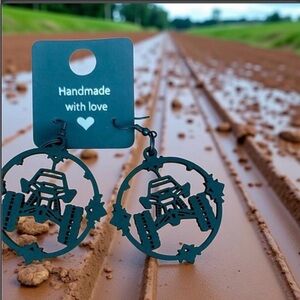 Black Handmade SXS Earrings